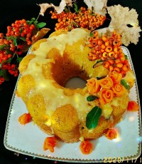 کیک هویج و گردو کافی شاپی