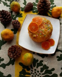 مینی کیک نارنگی با سس مخصوص