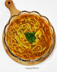 سوپ عدس ورشته.. ممنونم خانم جهان پیمای عزیز..