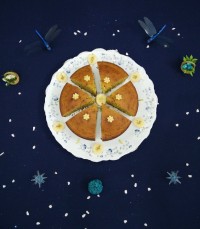 کیک موزی با کرم وانیلی