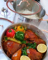 مرغ عسلی نازگل (بدون فر)