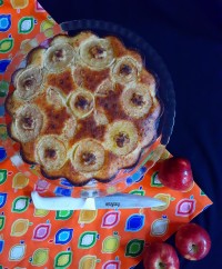 کیک سیب و دارچین♡