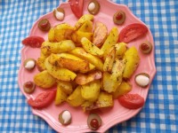 سیب زمینی کبابی در تابه رژیمی