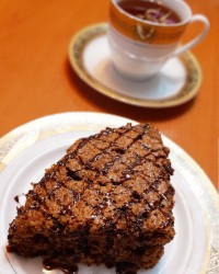 کیک قهوه و گردو