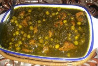 خورش نخود سبز با شوید