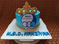 کیک اسفنجی سفارشی تم استقلال