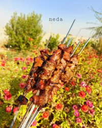 گوشت و جگر کبابی