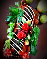 رولت گوشت و سبزیجات