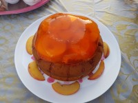 کیک هلو خوشمزه