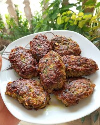 کتلت گوشت و سبزی