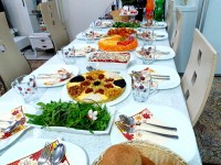 میز شام تولد همسری