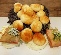 مینی نان همبرگر بدون تخم مرغ کپشن را بخوانید