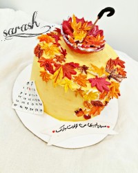 کیک پاییزی ژله پاییزی