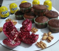 کاپ کیک شکلات وخامه