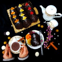 کیک خیس/هات چاکلت