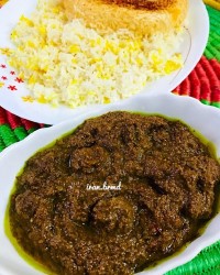 فسنجان با گوشت قلقلی