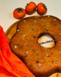 کیک خرمالو و کدو حلوایی