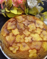 ماکارونی باته دیگ سیب زمینی