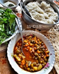 خوراک لوبیا سبز