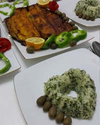 سبزی پلو و ماهی