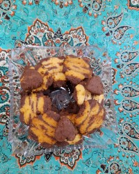 بیسکوییت دو رنگ مدل خرس پاندا