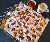 سیب زمینی کبابی در تابه رژیمی