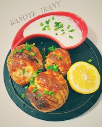 سیب زمینی تنوری آکاردئونی