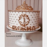 کیک تولد با روکش فوندانت