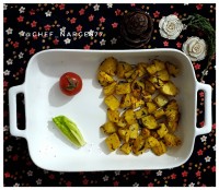 سیب زمینی کبابی در تابه رژیمی