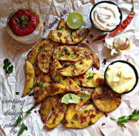 سیب زمینی کبابی در تابه رژیمی