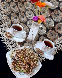 شیرینی موزائیکی بدون فر