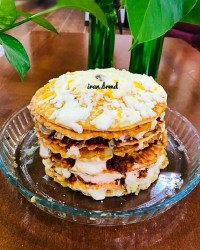 لازانیا با نان کرپ