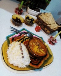 قیمه با قارچ