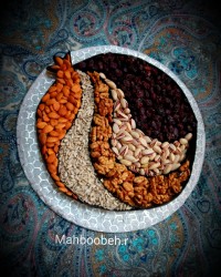 تزیین آجیل شب یلدا