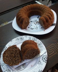 کیک شکلاتی نارگیلی