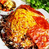 رشته پلو با خرما