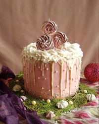 کیک شیفون خامه ی