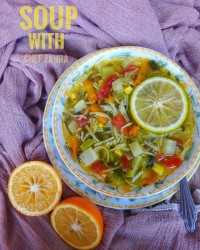 سوپ سبزیجات با ورمیشل