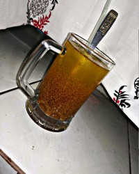 شربت خاکشیر زعفرانی