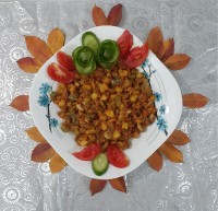 خوراک گوشت و قارچ