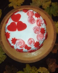 کیک خامه ای خوشمزه