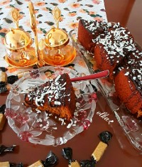 کیک شیره خرما بدون شکر