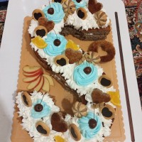 کیک تولد همسرجانم کیک سابله