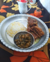 چلو گوشت و یه ژله دلبر