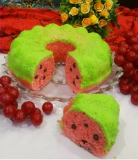 کیک هندوانه ای (ایده یلدایی)