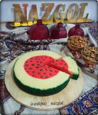 کیک هندوانه بدون فر نازگل