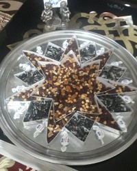 اینم طرح جای اجیل زمستونی من با اجیلی که درست کردم ?✋