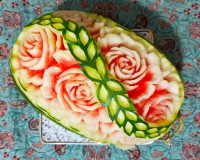 حکاکی هندوانه شب یلدا