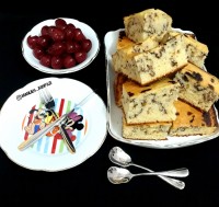 کیک سینامون_کمپوت گیلاس