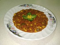 خوراک عدس و ذرت
